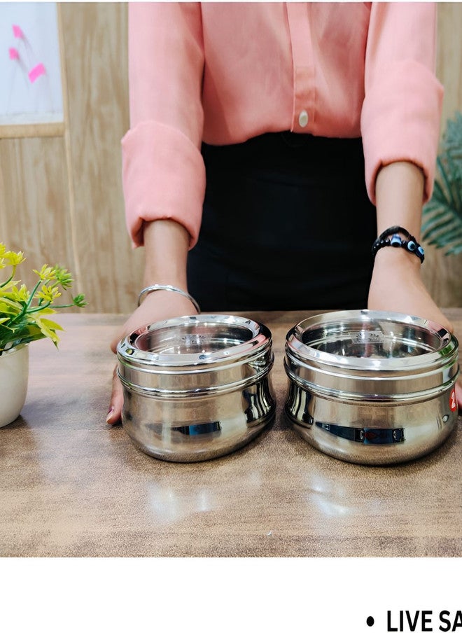 Nyra Kitchenware حاوية ثلاجة مغناطيسية من الفولاذ المقاوم للصدأ نيرا - 500 مل - Image 5